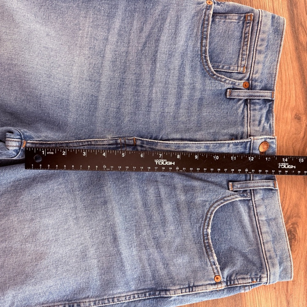 Madewell Jeans Womens Sz 29 Blue Light-Med Wash High Rise Flare Wide Leg Stretch - Picture 8 of 10